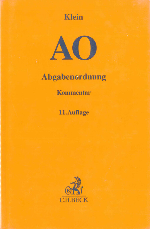 Abgabenordnung : einschließlich Steuerstrafrecht
