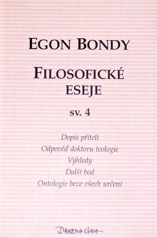 Filosofické eseje. Sv. 4