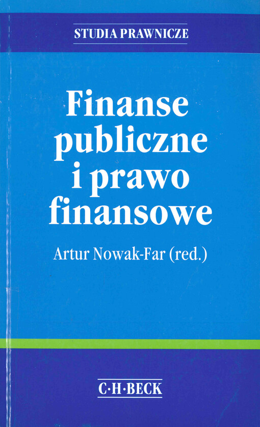 Finanse publiczne i prawo finansowe