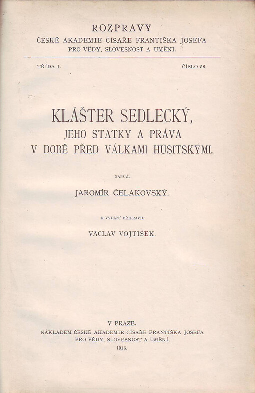Klášter Sedlecký, jeho statky a práva v době před válkami husitskými