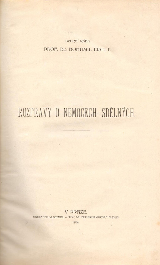 Rozpravy o nemocech sdělných /