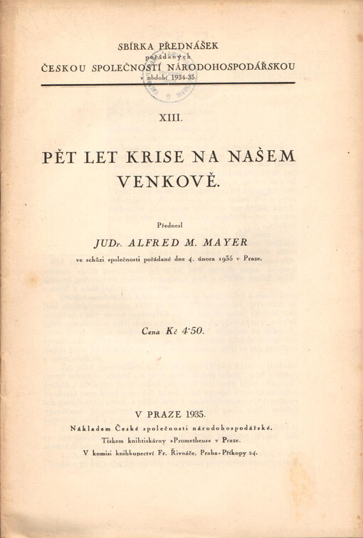 Pět let krise na našem venkově