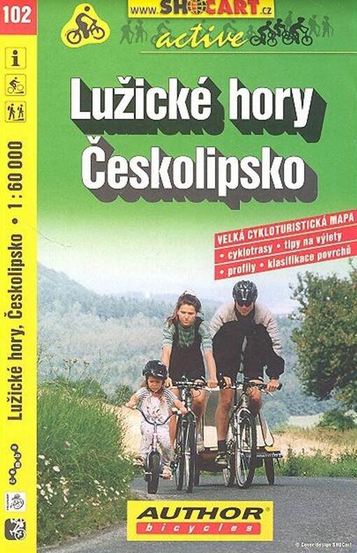 Lužické hory, Českolipsko velká cykloturistická mapa 1: 60 000