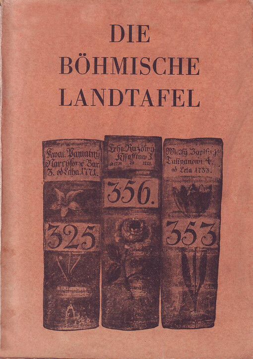 böhmische Landtafel: Inventar, Register, Übersichten