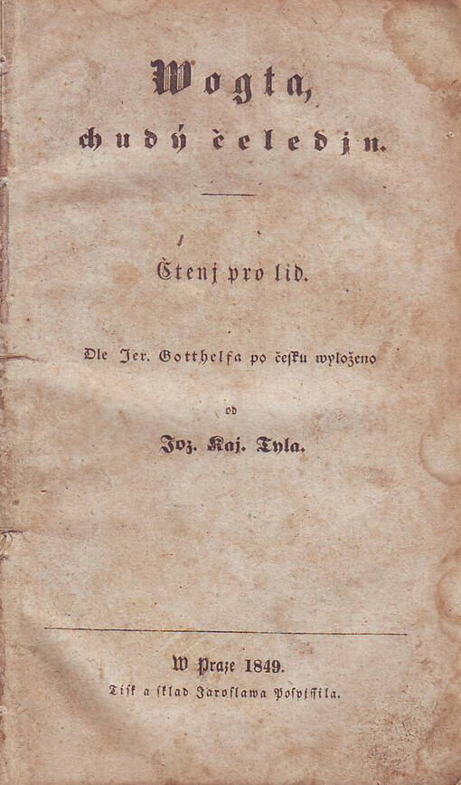 Wogta, chudý čeledjn: čtenj pro lid