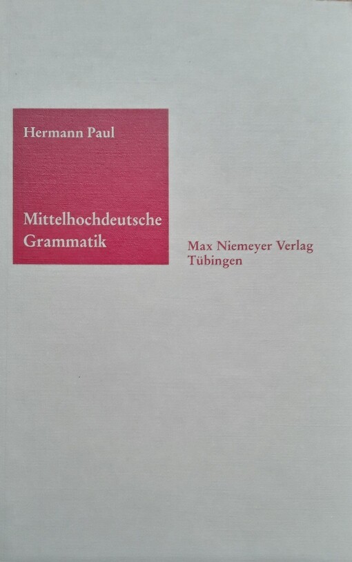 Mittelhochdeutsche Grammatik