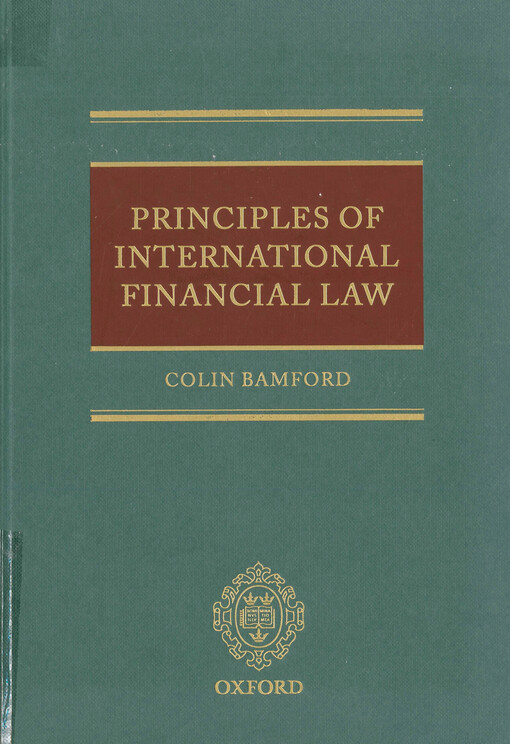 Principles of international financial law