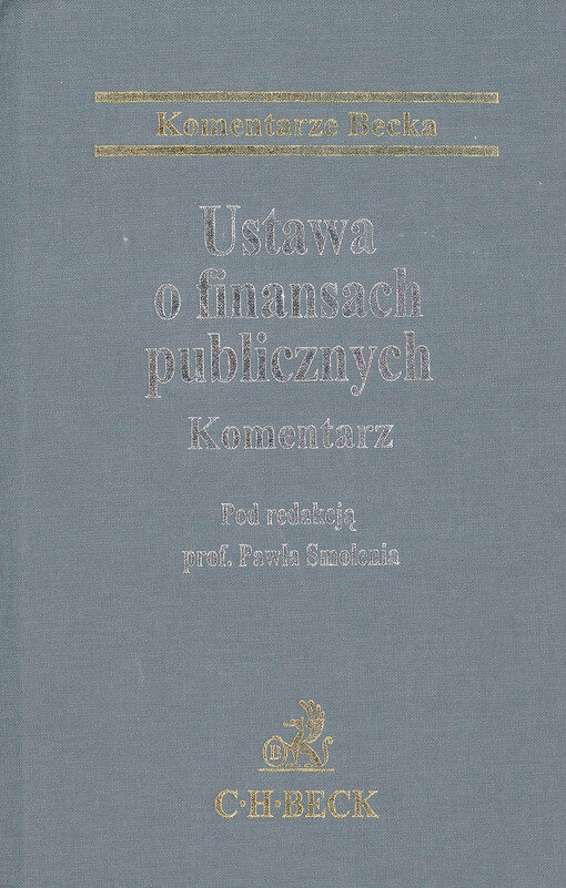 Ustawa o finansach publicznych : komentarz