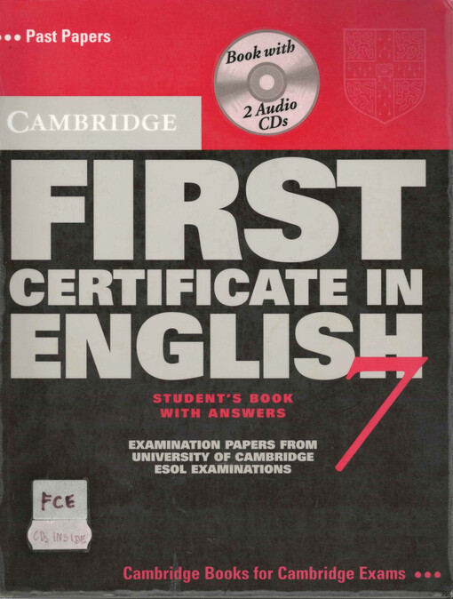 Cambridge First Certificate in English 7. Student's Book with Answers. Book with 2 Audio CDs