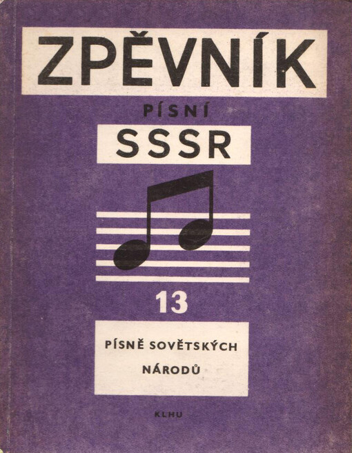 Zpěvník písní SSSR.