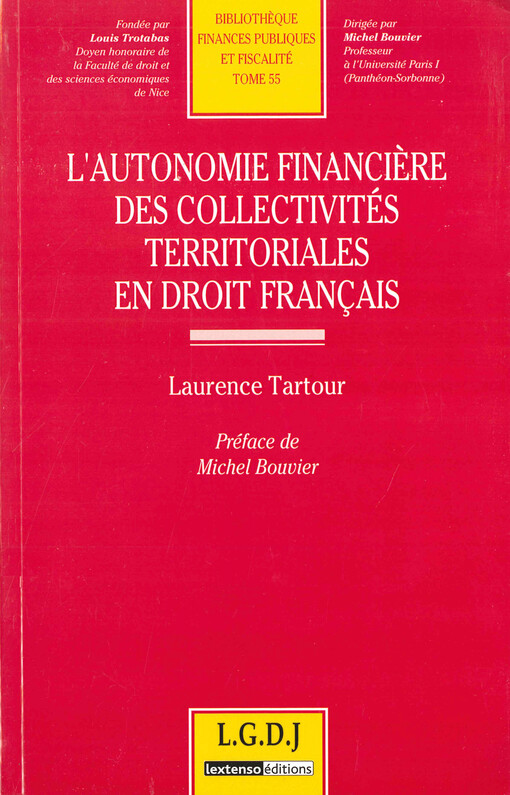 L'autonomie financière des collectivités territoriales en droit français