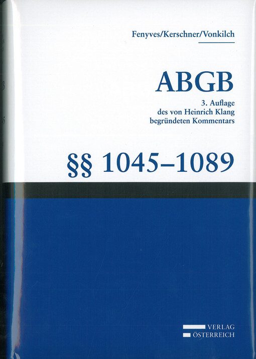 ABGB : §§ 1045-1089