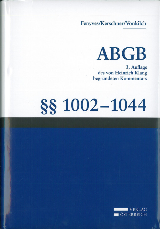 ABGB : §§ 1002-1044