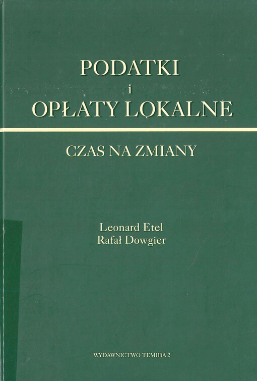Podatki i opłaty lokalne : czas na zmiany