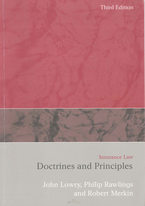 Insurance law: doctrines and principles