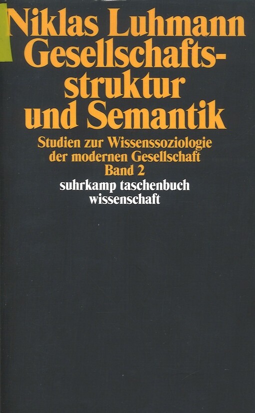 Gesellschaftsstruktur und Semantik
