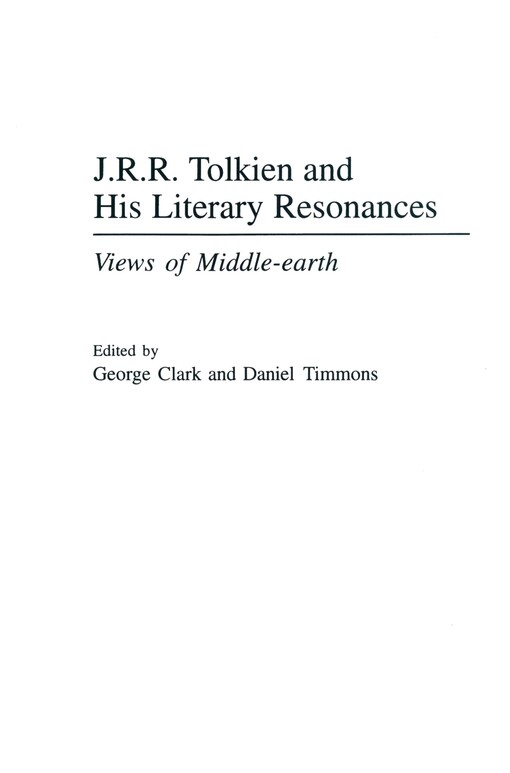 J.R.R. Tolkien and his literary resonances