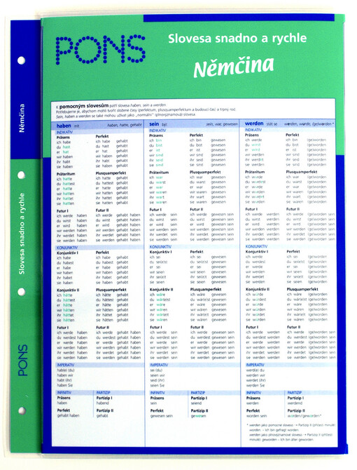 Slovesa snadno a rychle. Němčina