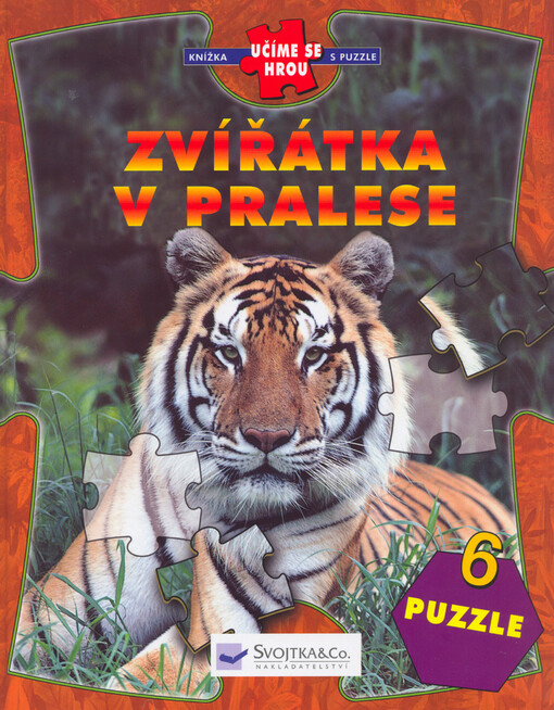Zvířátka v pralese : knížka s puzzle: 6 puzzle/