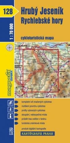 Hrubý Jeseník, Rychlebské hory cykloturistická mapa