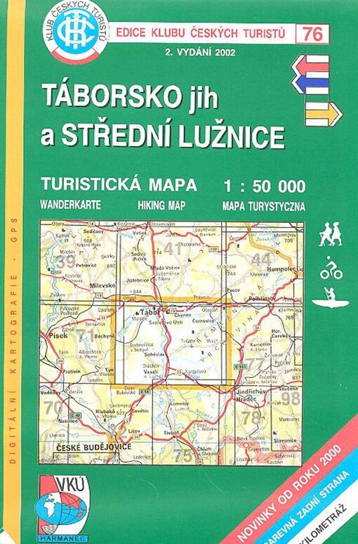 Táborsko-jih a střední Lužnice turistická mapa 1:50^000 : novinky od roku 2000