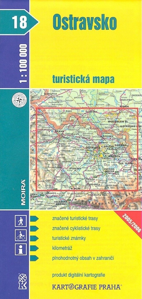 Ostravsko turistická mapa 1:100 000