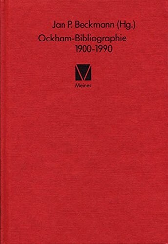Ockham-Bibliographie, 1900-1990 (German Edition)