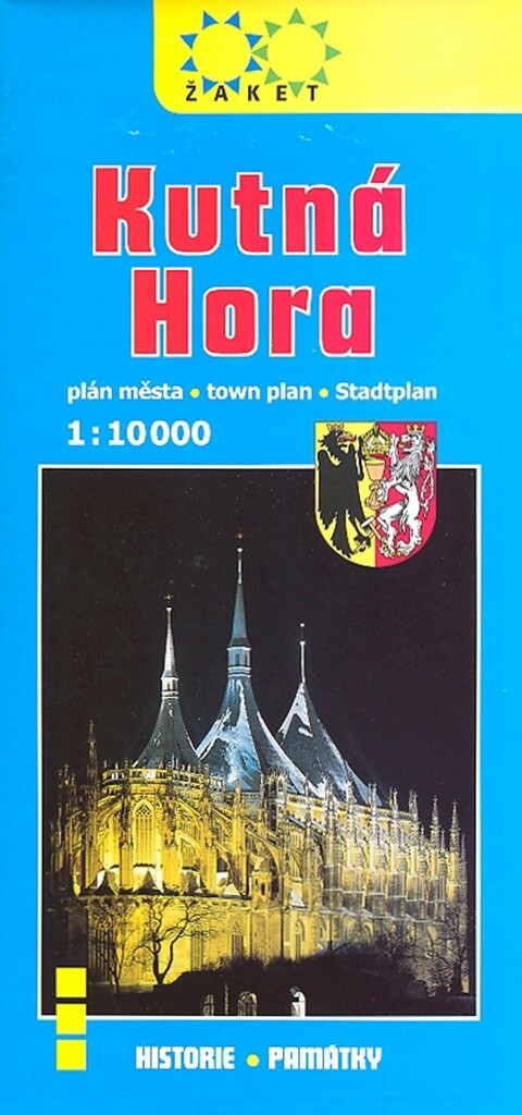 Kutná Hora - plán města 1 : 10 000; plán města