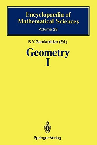Geometry. I, Basic ideals and concepts of differential geometry