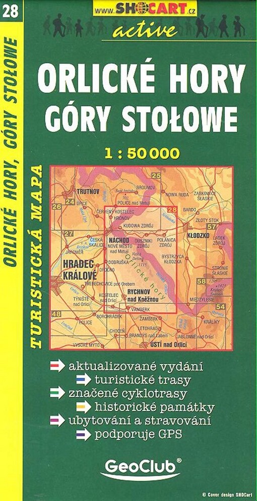 Orlické hory Góry Stołowe : turistická mapa 1:50 000 : aktualizované vydání