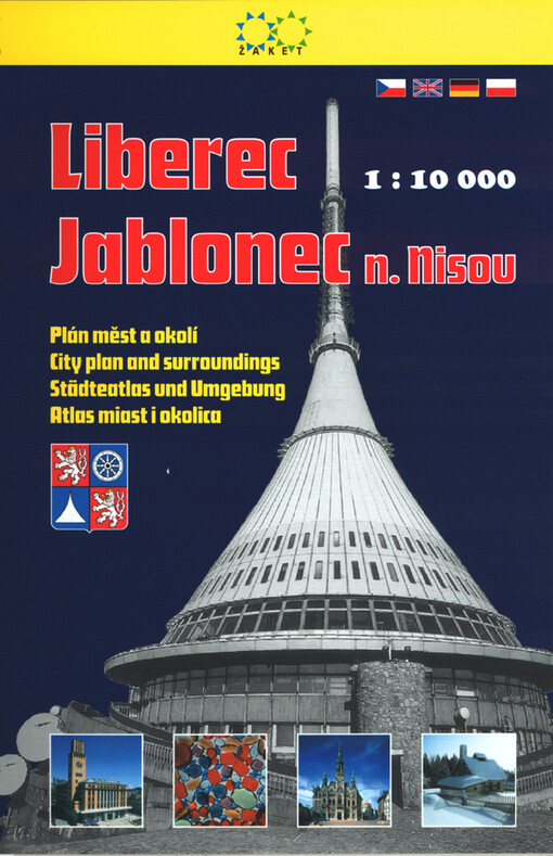 Liberec, Jablonec nad Nisou plán měst 1:10^000 a okolí 1:75^000
