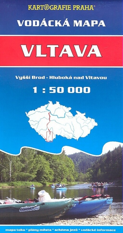 Vltava Vyšší Brod - Hluboká nad Vltavou : vodácká mapa 1:50 000