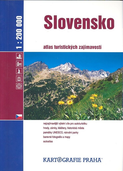 Slovensko atlas turistických zajímavostí 1:200 000