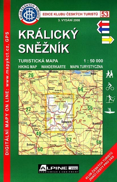 Králický Sněžník turistická mapa 1:50 000, 3. vyd.