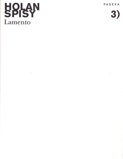 Lamento, 2. rev. vyd.