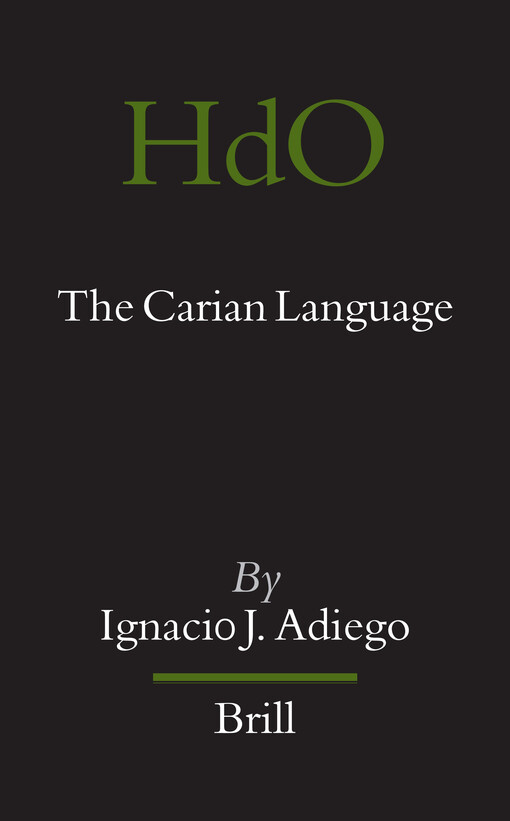 The Carian Language (Handbook of Oriental Studies)