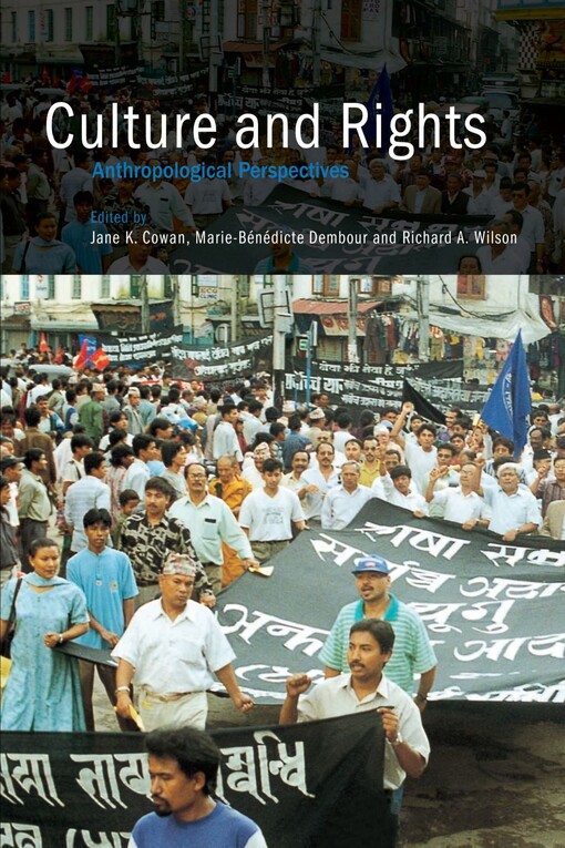 Culture and Rights: Anthropological Perspectives (Contemporary Middle East)