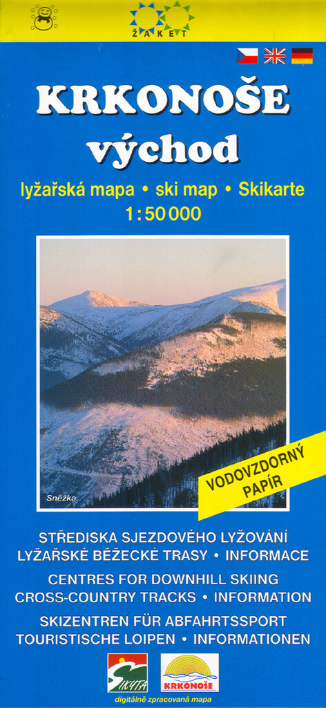 Krkonoše východ lyžařská mapa 1:50 000