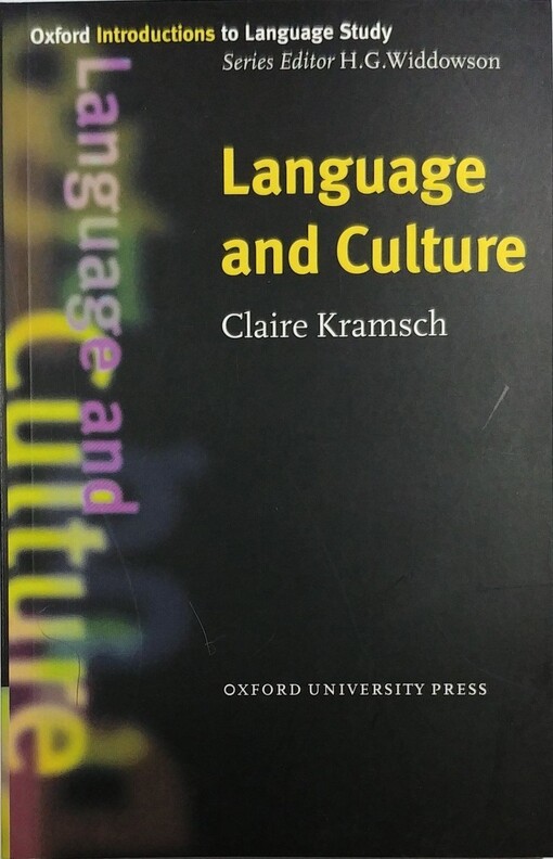 Language and culture