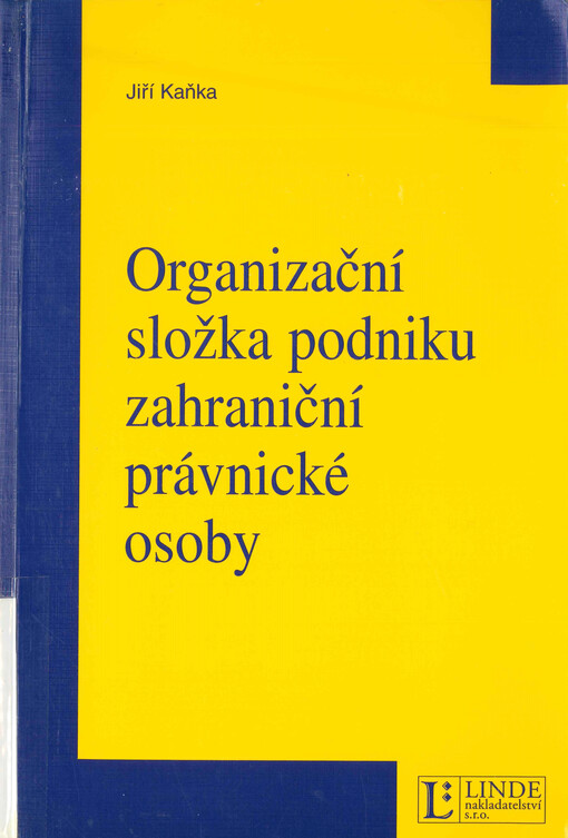 Organizační složka podniku zahraniční právnické osoby