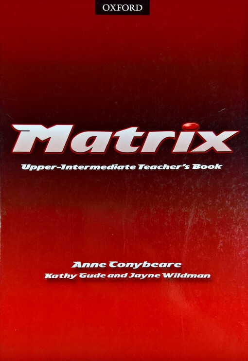 Matrix : upper-intermediate teacher's book