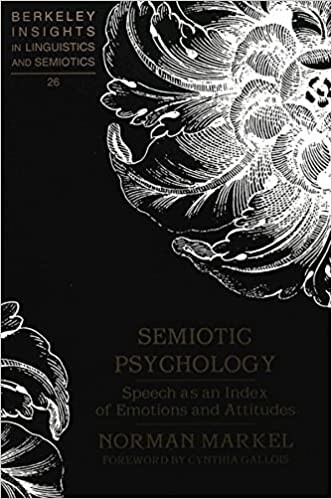 Semiotic psychology : speech as an index of emotions and attitudes