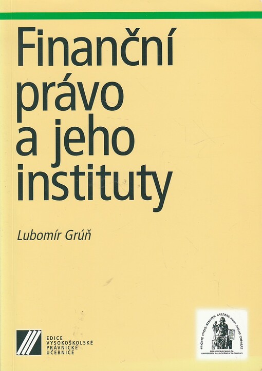 Finanční právo a jeho instituty