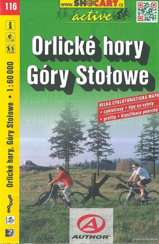 Orlické hory Góry Stołowe : velká cykloturistická mapa