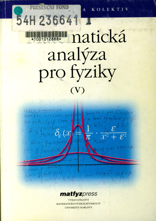 Matematická analýza pro fyziky (V)