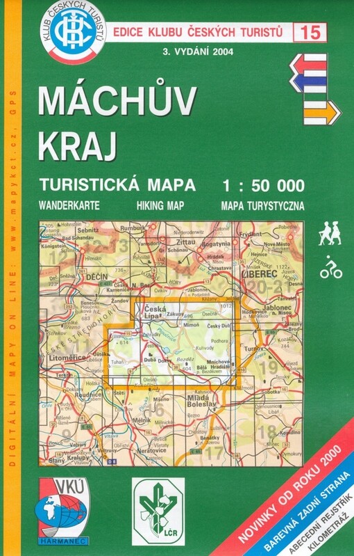 Máchův kraj turistická mapa 1:50 000