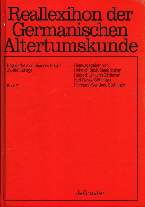 Reallexikon der germanischen Altertumskunde.
