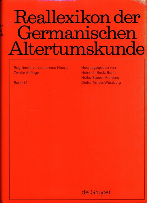 Reallexikon der germanischen Altertumskunde.
