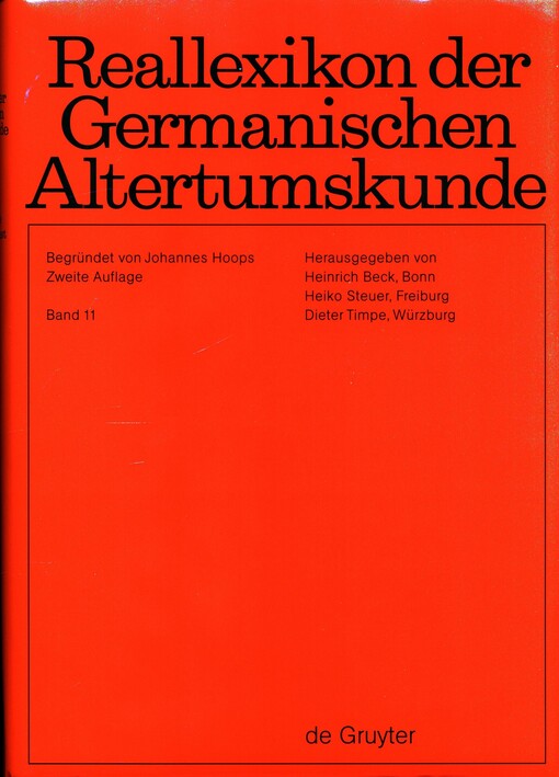 Reallexikon der germanischen Altertumskunde.