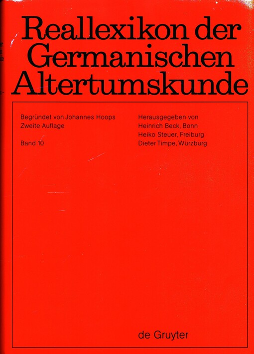 Reallexikon der germanischen Altertumskunde.Zehnter Band,Friesen, Otto von-Gelübde